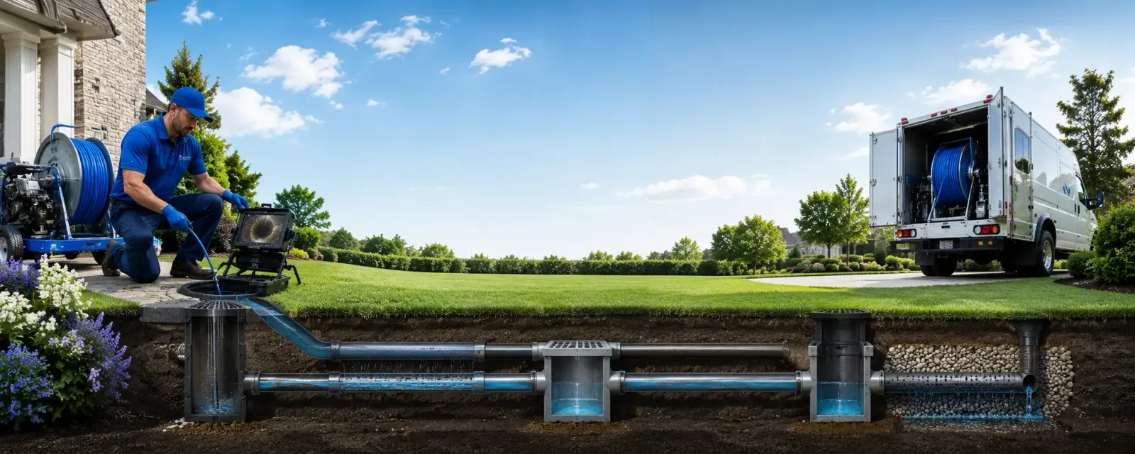 Outdoor drain cleaning information for Meridian, CA